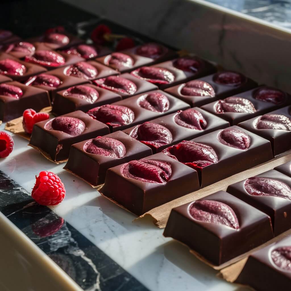 Raspberry Dark Chocolate Bars