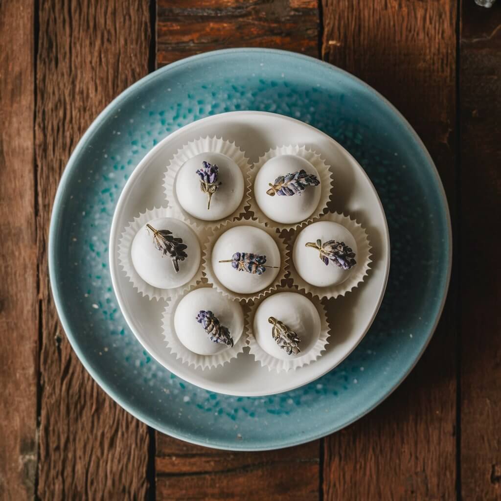 White Chocolate Lavender Bonbons